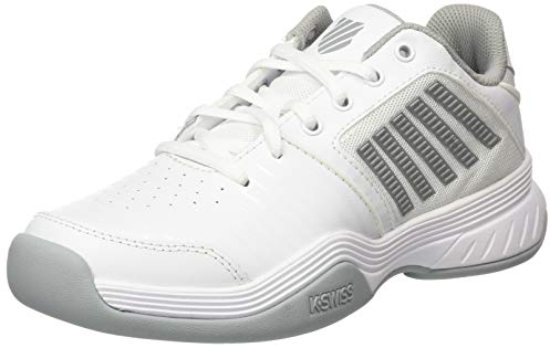 K-Swiss Performance Damen KS TFW COURT EXPRESS CARPET-WHITE/HIGH-RISE/SILVER Tennisschuh, 39.5 EU