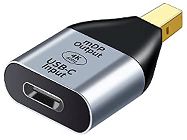 NFHK USB-C Typ C Buchse auf Mini Displayport DP HDTV Adapter 4K 60Hz 1080p für Tablet & Handy & Laptop