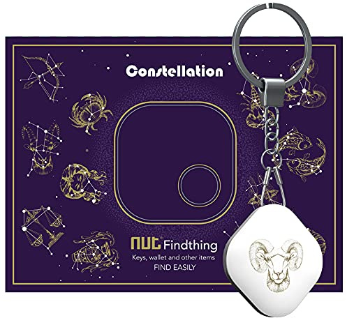 Nutale Schlüsselfinder - Löwe Finden mit App Bluetooth, iOS und Android, Community Suchfunktion, Item Tracker Support Fernbedienung, Wallet Tracker, Gute Idee für Ihre verlorenen Gegenstände (Widder)