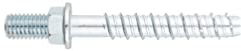 INDEX Vis a béton - Tête filetage male - Recouvrement zingué Ø6 x 55 (M10) - Boite de 100 - Vis, pointes, boulons