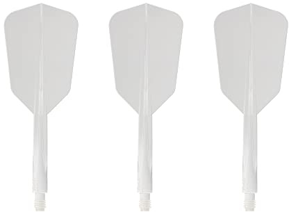 Condor | AXE Wing Slim Dart Flights | Clear | Short | Slim Standard Shape | Integrated Shaft System for Enhanced Accuracy & Stability.