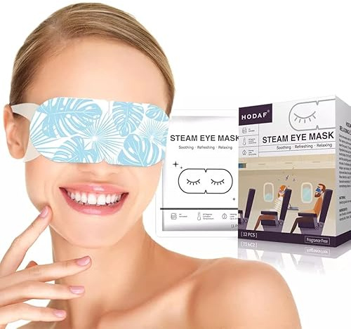 NEW UPDATED 12 Pcs Gentle Steam Eye Mask | Unscented(fragrance free) Self Heating Gentle Warm Steam Eye Mask for Dry Eyes| Masks for Dark Circles,Relaxation and Puffy Eyes