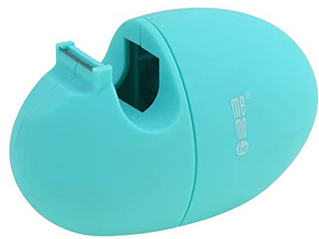 MEMOBE Dérouleur de table Soft Touch - Dérouleur de ruban adhésif pour tables - Dérouleur de ruban adhésif - Dérouleur de table compact - Pour l'école, le bureau - Facile à utiliser - Coupe nette -