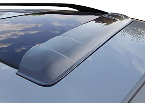 GHIOSA Auto Sonnendach Luftabweiser für FIAT 500 2000-2023,Schiebedach-Lünette Regenschutz Wind und geräuschreduzierendes Monddach Windabweiser Zubehör,110CM-112CM