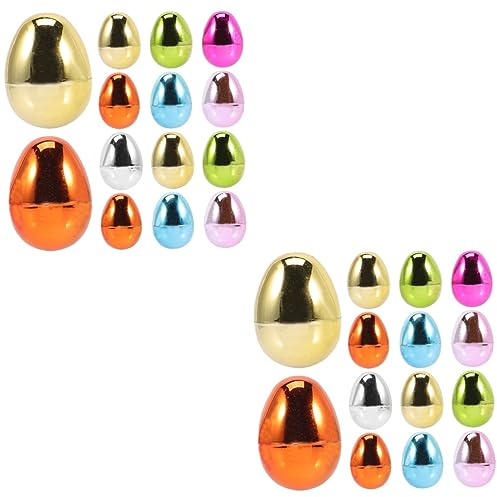 NUOBESTY 56pcs Easter Bulk Chocolate Eggs Chocolate Balls Decorative Candy Boxes
