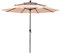 PHIVILLA Sonnenschirm 3m Sonnenschirm groß Rund (Beige)