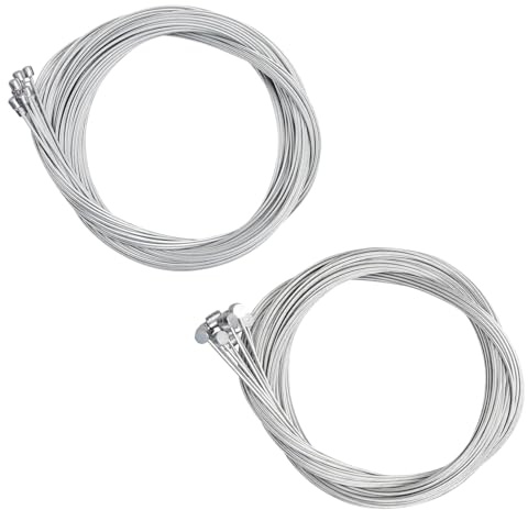 20Pcs Câble de Frein et Câble de Changement de Vitesse de Vélo, 10Pcs 1.75M Câble de Frein et 10Pcs 2M Câble de Manette de Vitesse, Universel Arrière Càble Dérailleur pour VTT Vélo de Route Montagne