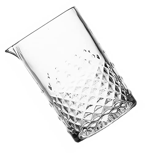 Ciieeo Professional Crystal Cocktail Mixing Glass Martini Tumbler Bar Stirring Glass for Drinks