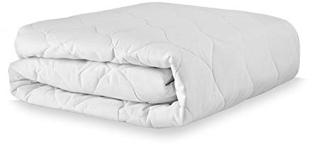 Matratzenschoner für Familienbett | 270 x 200 cm | Oeko-TEX | Waschbar | 100% Baumwolle | Matratzenauflage | Topper | Matratzenhöhe bis 30 cm | 270