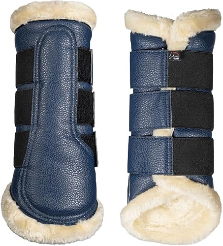 HKM Comfort Premium Fur Gamaschen, Dunkelblau, Mini Shetty
