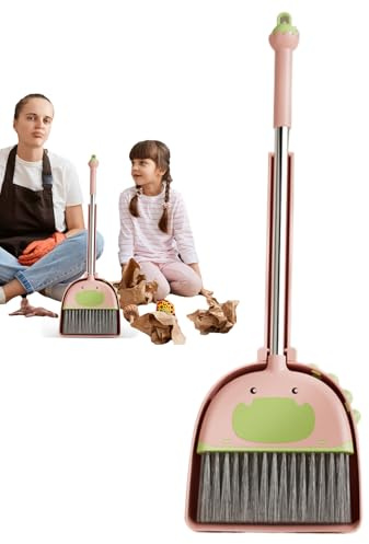 Kinder Besen Und Kehrblech Set | Spielzeug Kehrset Für Kinder - Spielerisches Lernen Und Aktivitäten Für Zuhause Und Kindergarten