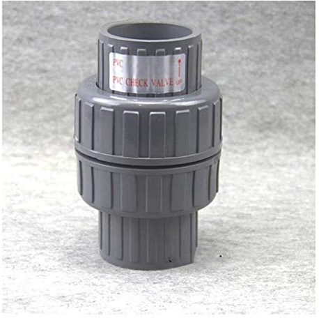 PpeiliL Clapet Anti-Retour en Ligne UPVC 32-63 mm - Raccord Anti-refoulement en PVC for Aquariums et Irrigation de Jardin(Inner Dia.63mm)