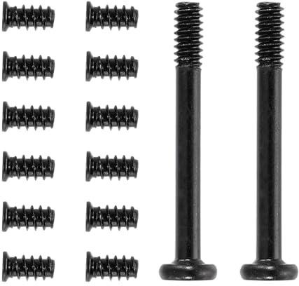PATIKIL 100Pcs Kit De Vis Pour Ventilateur De Boîtier PC, #6-32 x 30mm & M5 x 10mm Longues Et Courtes Vis De Montage Pour Ventilateur PC Pour Réparation DIY Radiateurs Carte (Noir, 50 Pcs)