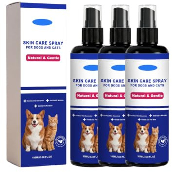 KOAHDE Spray Argent Colloïdal pour Chien & Chat,Favorise la Cicatrisation,Soulage Les Démangeaisons,Spray Qui Calme et Soulage Les Démangeaisons,100ml*3pc