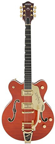Gretsch G6620TFM Players Edition Nashville Center Block Double-Cut Bigsby Orange Stain - Halbakustik Custom Gitarre