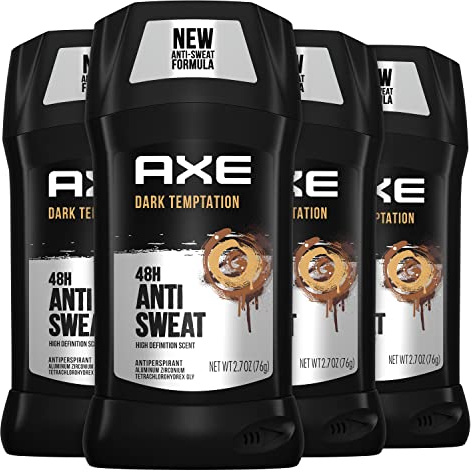 AXE Antiperspirant Stick For Men Dark Temptation Fresh Scent 2.7oz 4 Count