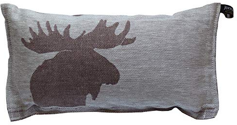 Jokipiin Pellava 1 Saunakissen Minikissen Reisekissen Design Kaiku braun-weiß 40 x 22 cm, Leinen/Baumwolle hergestellt in Finnland
