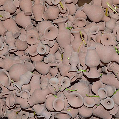 Set di 5 Mini anfore, Terracotta Terracotta, Fiori di Terracotta, Decorazione per Acquario, Fai da Te, fioristica, Mini lampioni
