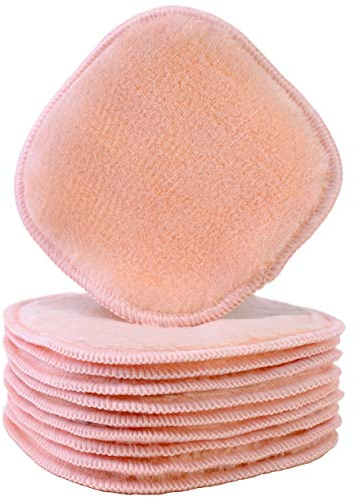 Polyte - panno premium per rimuovere il trucco/pulizia viso - in microfibra di pile - privo di agenti chimici ed ipoallergenico 10 pezzi (13 x 13 cm, Rosa)