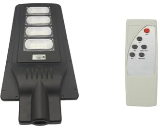 TEMPO DI SALDI Lampione Stradale Faro A Led 400W Con Pannello Solare Crepuscolare E Telecomando