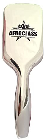 AFROCLASS - Class Air Brush Silver, brosse pneumatique, anti-statique, profesionnel, brosse à cheveux, démêlante, hair, résistante, cheveux longs, bouclés, humides, secs, brosse de massage