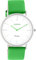 Oozoo Vintage Damen Uhr - Grüne Armbanduhr Herren mit 20mm Lederarmband - Analoge Herren Armbanduhr in rund - auch als Herren Uhr passend - C20279