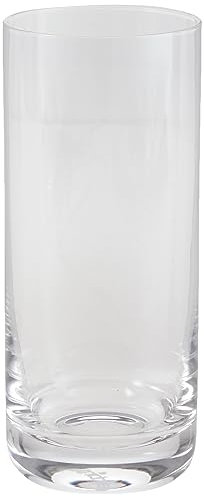 NutriChef Vasos Highball de 402.6 g – Juego de 4 vasos altos de base pesada para agua, vino, cerveza, licor, ginebra, cóctel, whisky, jugo, café helado, bebidas mixtas, aptos para lavavajillas