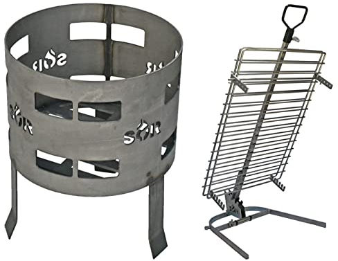Kit premium de parrilla de hierro argentino asado brasero parrilla + parrilla argentina pesada/parrilla estaca barbacoa asado asador //