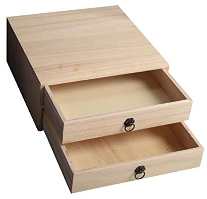 Cabilock Aufbewahrungsbox Aus Holz Für Kleinigkeiten Organizer-box Für Schreibtisch Kompakt Und Praktisch Für Schlüssel Schreibwaren Und Kosmetika