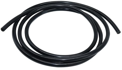 LAVMHAB Silikonschlauch 8mm ID x 14mm OD 3mm Wandstärke 3 Meter Länge, flexibler Silikon-Gummischlauch für Wasser und Luft, für die Pumpenförderung (Schwarz)