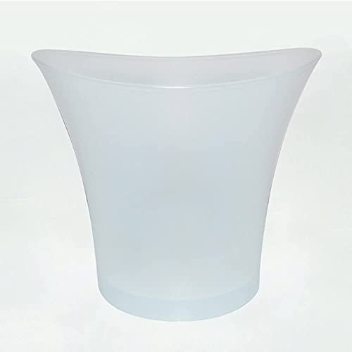NSTVVEE 5L wasserdichter, wechselnder Kunststoff-Eisbar-Biereimer, Bars, Nachtclubs, beleuchtete Champagnersteine, Champagner-Weinhalter