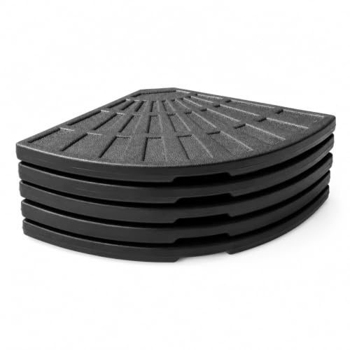 Harrier Poids de Base pour Parasol Banane [12,5/25kg/50kg] | Poids en Résine de Béton Résistants aux Intempéries pour Fixer les Parasols de Jardin Cantilever