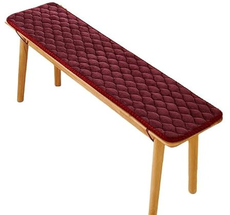 LIUYUYOUGO Bankauflage Outdoor,Bankkissen Für Draußen 2/3 Sitzer Raute Weiches Flanell Sitzkissen Für Draußen rutschfeste Rechteckige Sitzbankauflage Für Garten Terrasse Drinnen Und Draußen Bu