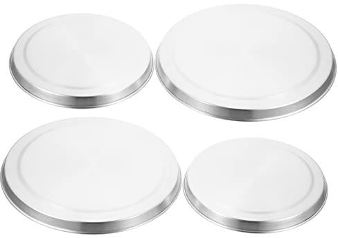Cabilock 4piezas Tapas Para Estufas De Inducción Fundas Redondas y Protectoras Tapas Inoxidable