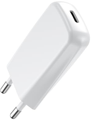 DEESOOCO Ultradünnes USB-C Ladegerät 20W, Stecker USB-C Netzteil Schnellladegerät für i-Phone 17 16 15 14 13 12 11 Pro Max X XS, Sam-Sung, Ultra Slim Ladegerät, Stecker Klein