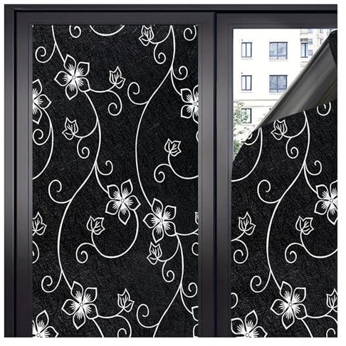 Selbstklebende Jalousien For das Schlafzimmer zu Hause, zur Abdunkelung von Hitze, zur vollständigen Verdunkelung von Fenstern, zur Lichtblockierung von Glastüren, zur Raumverdunkelung von Fenstern Ro