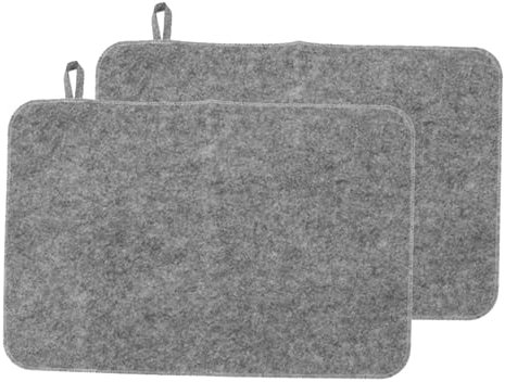 2pcs Sauna Mat, 50×33cm Sauna Floor Mat, Sauna Seat Cushion, Felt Sauna Mat Water Absorption Heat Insulation Cushion for Sauna Bath House Shower Room, with Hanging