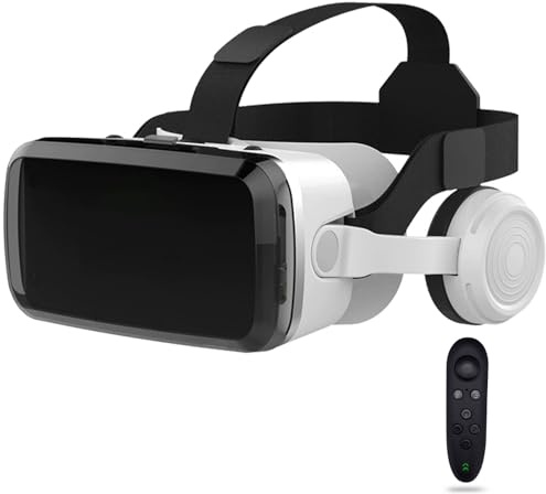 VR Brille, 3D Virtual Reality Headset Mit HD-Anti-Blaulicht-Linsen, VR Glasses Augenschutz Brille PC Unterhaltung, für iPhone Samsung Android 4,7–7,2 Zoll(F)