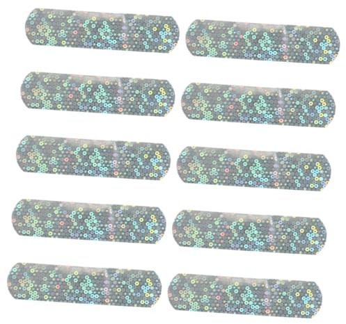 ZUNOXAZ 10 piezas Unidades Apósitos Adhesivos con Purpurina Protectores Transpirables para Heridas Infantiles Convenientes y Cómodas para Uso Doméstico y Viajes