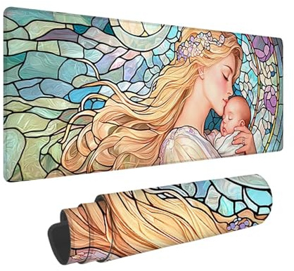 Tapis de Souris de Jeu, 1400 x 600 mm XXL Tapis Souris Gaming Grand, Antidérapant Étanche, Extended Long Clavier Mouse Pad, Accessoire Bureau, pour Gamer, Ordinateur, PC, Cadeaux (Femme Enfant) X-604