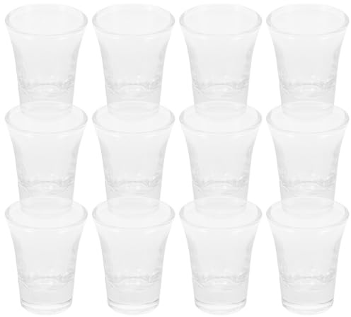 LIGIGWASH Lot de 24 Mini Verres à Shot en Verre Élégant de 15ml pour Communion Nettoyage Facile, pour Occasions Spéciales et Dégustations