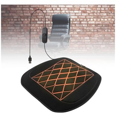 Generisch rutschfest Komfort 𝐬𝐢𝐭𝐳𝐡𝐞𝐢z𝐮𝐧𝐠 Auto Verstellbar Ergonomisch Unverzichtbar für Langstreckenfahrten im Winter Passt für die Meisten Autos,A-USB
