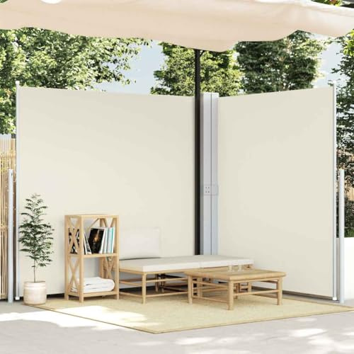 Genérico Toldo Lateral Doble retráctil de jardín Color Crema 170x600 cm,Casa y jardín,Jardín,Artículos de Exterior,Sombrillas,48467