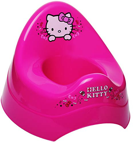 alles-meine.de GmbH Töpfchen/Nachttopf/Babytopf - pink - rosa Helllo Kitty - Katze Bieco - mit großer Lehne + Spritzschutz - Babytöpfchen/Kindertopf/Lerntöpfchen - to..