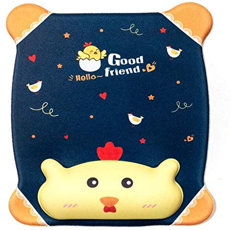 caihuashopping Maus Handballenauflage Ergonomische Mauspad Nette Computer-Maus Pad-weiche Gummi Karikatur-Tier-Mausunterlage Mausunterlage mit Handgelenk-Rest for Laptop Handgelenkauflage (Color : D)
