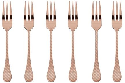 Sambonet Confezione Regalo 6 Forchette Dolce Taormina Pvd Copper