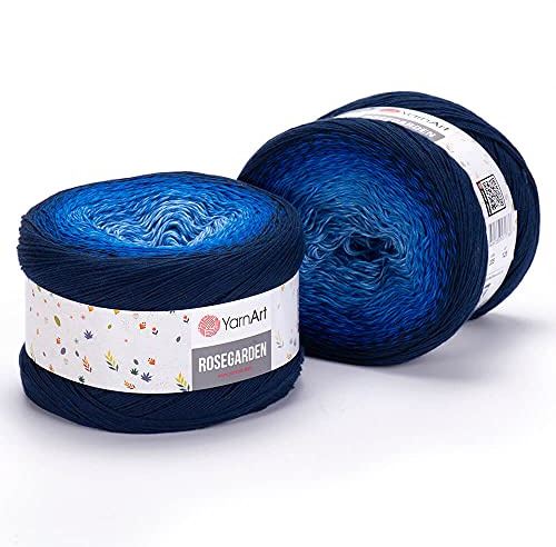 Yarn Art RoseGarden - Gomitolo di filato 100% cotone Super Fino Cake 1 matassa/gomitolo da 250 g