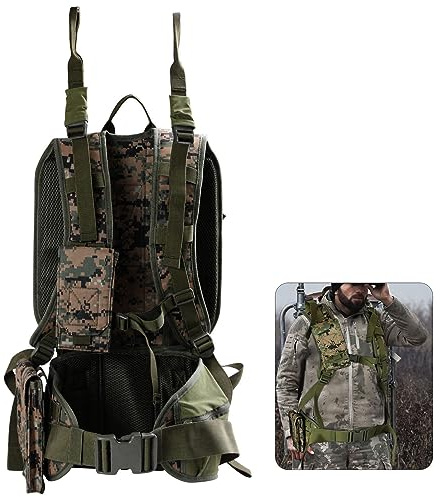 Mochila con Soporte para árbol de Diseño 2 en 1, Mochila Ligera conde Transporte TreeStand de Tela Oxford, Soporte Universal para Caza