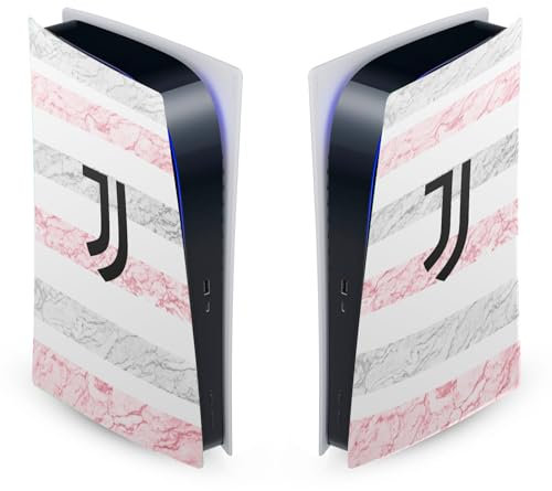 Head Case Designs Offizielle Juventus Football Club Away 2023/24 Match Kit Vinyl Frontplatte Haut Gaming Aufkleber kompatibel mit Sony PlayStation 5 PS5 Digital Edition Console