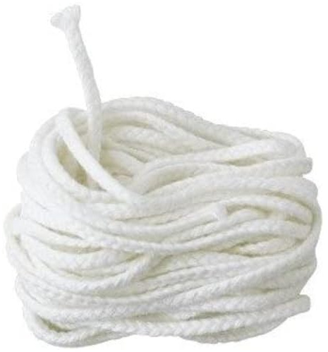 Mèche pour Bougies jusqu'à 9 cm de diamètre Longueur 5 m | 100% Coton | pour Bougies DIY idéal pour la Cire d'abeille Paraffine Cire de soja Cire de Colza et Bien d'autres cires